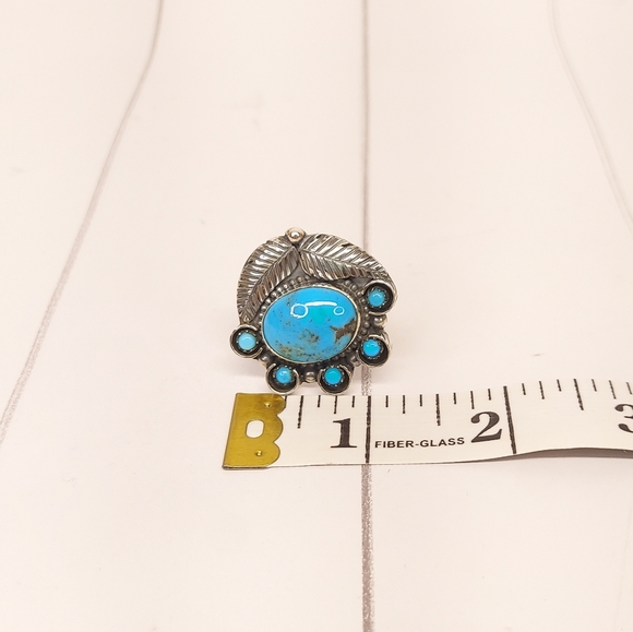 ❗️PLEASE DO NOT BUY❗️Sterling Turquoise Ring Sz 9 - Picture 8 of 8
